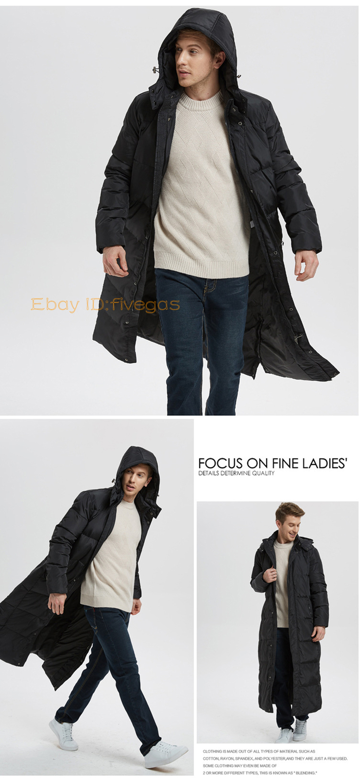 Thick Jacket Men Duck Down Coat Man Parka Overcoat Stand Collar mens Jackets and Coats