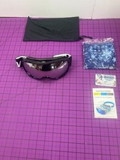 ANTIUV SKI GOOGLES LENS WOMEN BLACK SILVER NEW