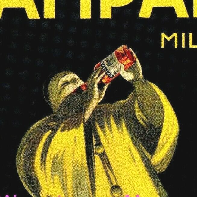 Cordial Campari 1921 Milan Italy Vintage Poster Print Cappiello Art