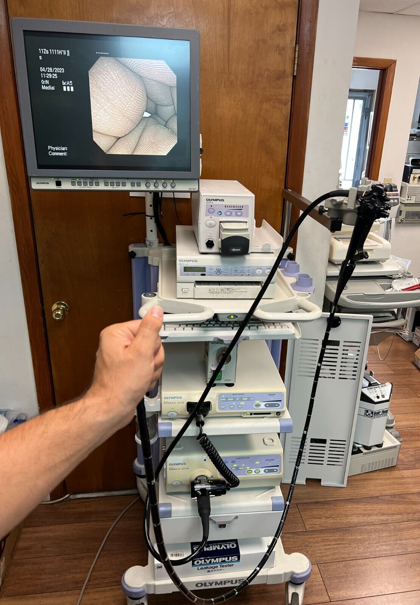 【極上美品】OLYMPUS VG190ゴールド 動作確認済 18941136 Olympus 180 Endoscopy Tower W/ probe GIF-160 PCF-160AL (E439) | eBay