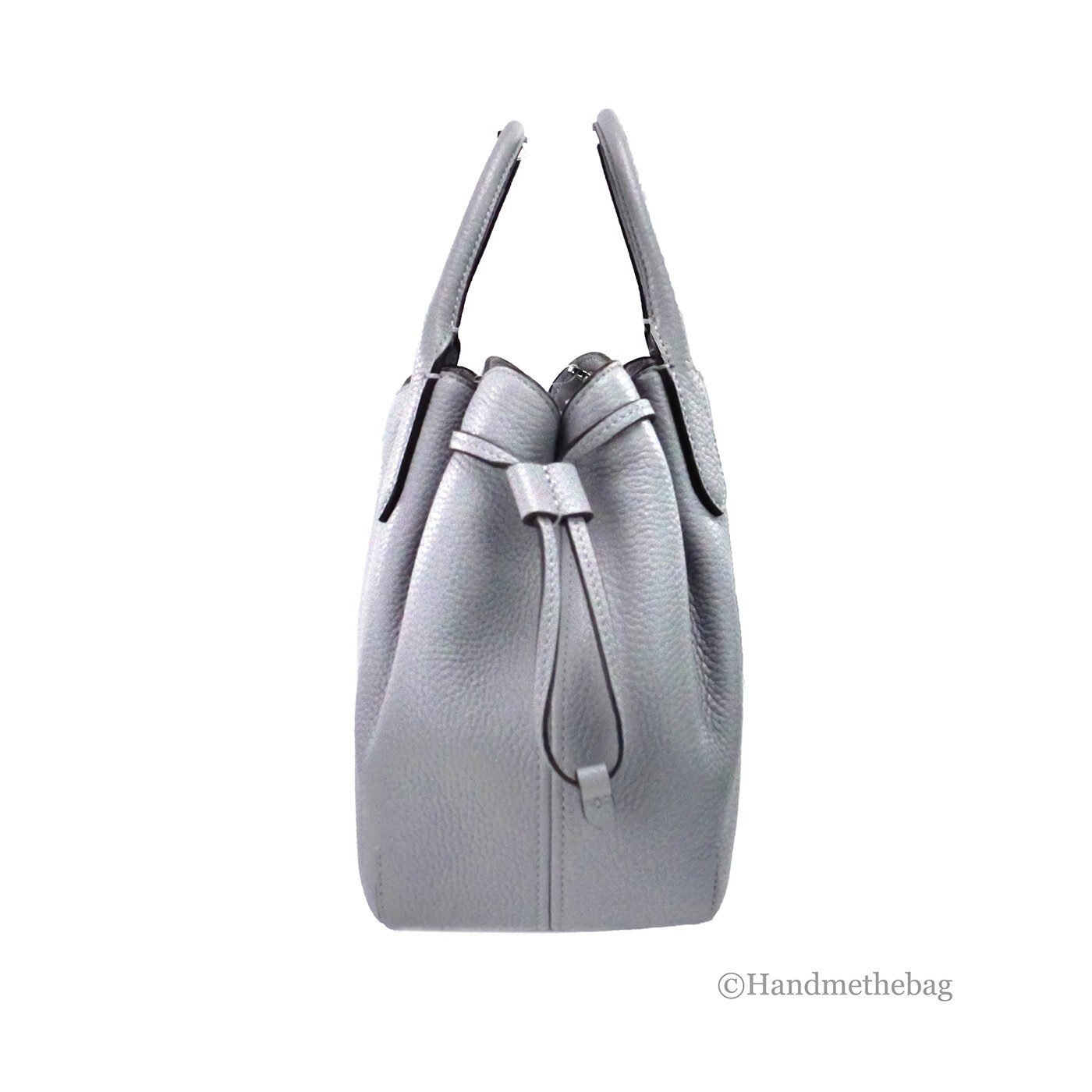 Kate Spade Dumpling Small Mountain Gray Leather Satchel Crossbody Bag