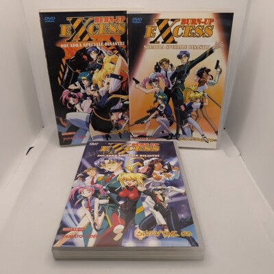 Konvolut DVD Anime   Burn-Up Excess 1-2-3   Disaster Special Team  Yamato 