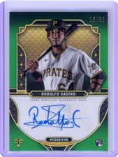 Rodolfo Castro 2022 Topps Triple Threads Green Auto 15/50 Rookie