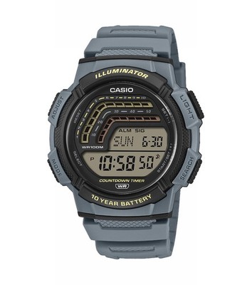 CASIO Armbanduhr WS-1800-2AVEF Digital Casio Collection Grau Countdown- Timer