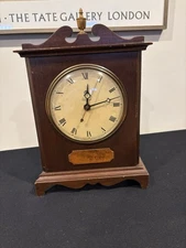 Warren Telechron Mahogany Desk Clock Model 4H99 Telechron Electric Clock WORKS