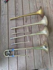 Lot Of Four Trombone Bells Jupiter Yamaha Holton Conn