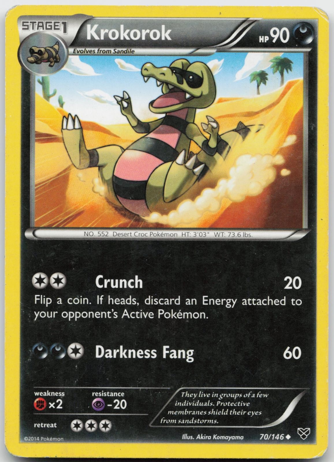 Krokorok 70/146 Pokemon XY Base Set - HP