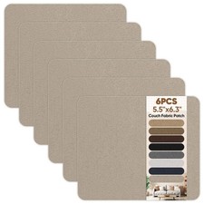 Suede Couch Patch Repair Fabric,6Piece SelfAdhesive Microfiber Patches Quick ...