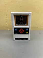 Retro Mattel Basic Fun Electronic Basketball Hand-Held Game - Tested & Works!