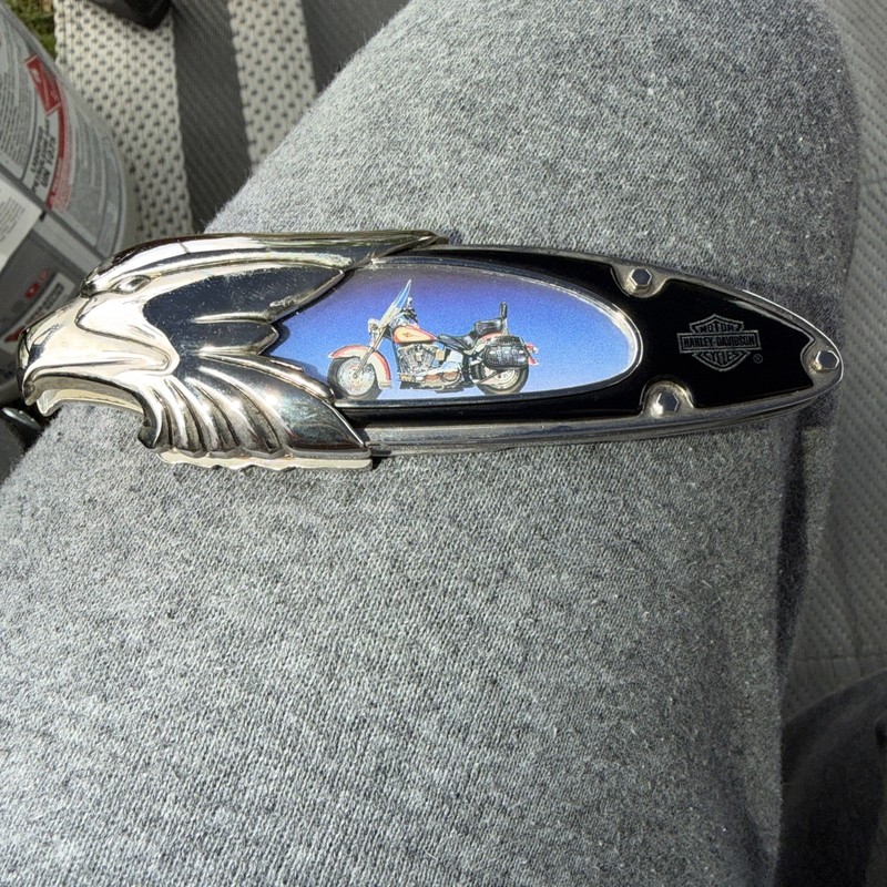 Franklin Mint Harley Davidson Heritage Softail Collectible Pocket Knife vintage 