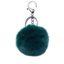 Unpafcxddyig Pom Pom Keychain Artificial Fur Ball Keychains Fluffy Tote Penda...