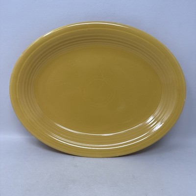 Fiesta Marigold Oval Serving Platter 12.5  HLC USA 75th Anniversary
