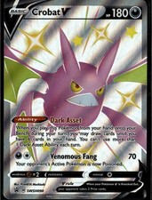 Carte promozionali Crobat V Promo SWSH Spada e Scudo SWSH098 Darkness Holo Pokemon Auto