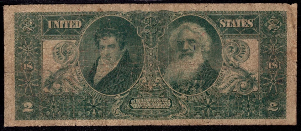 1896 $2 SILVER CERTIFICATE EDUCATIONAL NOTE FR.248 BRUCE ROBERTS PCGS B VG 10 - Image 4 of 4