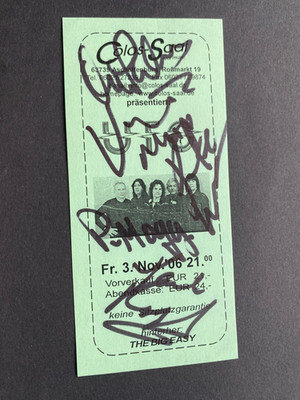 UFO 2006 In-person signed Eintrittskarte 7x15 Autogramm