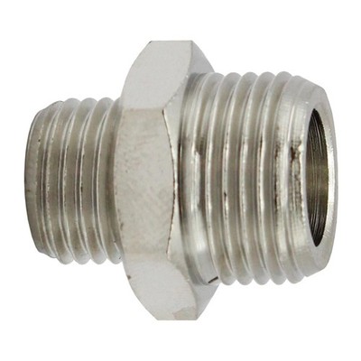 Riegler Doppelgewindenippel »value line« G 1/8 G 1/4 SW 17 MS vern.