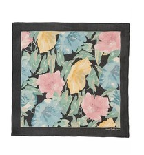 Ralph Lauren Spring Floral Silk Square Scarf 32" X 32" Multicolor 88