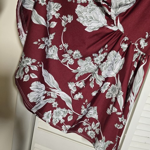 3/4 Size Dot DOT Smile Red Flower Vintage Print Kids Girls Dress EUC - Picture 5 of 6