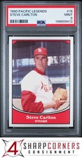 1990 PACIFIC LEGENDS #16 STEVE CARLTON HOF POP 3 PSA 9