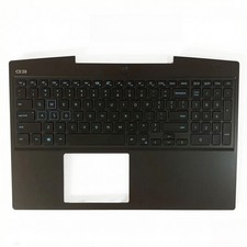 For Dell G Series G3 15 3590 Case Palmrest Cover US Keyboard Blue Backlit 00JP6