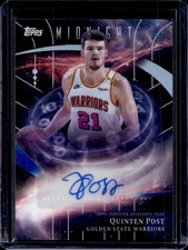 2025-26 Topps Midnight Quinten Post Stroke of Auto #SM-QP Warriors