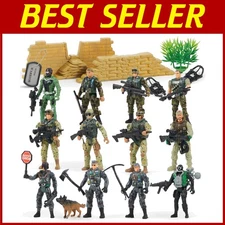 Army Men Playset with Realistic Action Figures