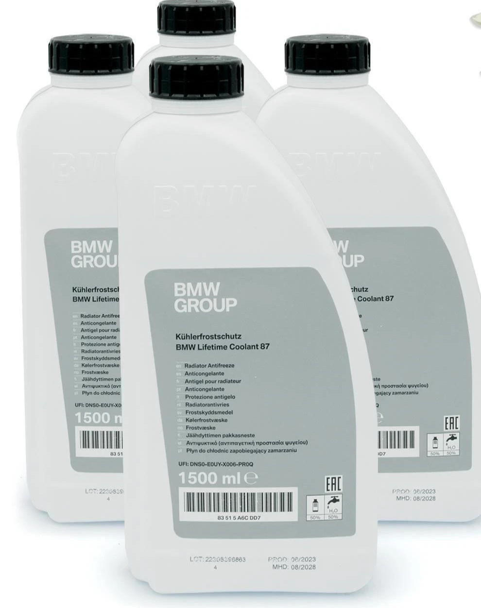 BMW radiator antifreeze concentrate incl. funnel + trailer G48 4x1.5=6 liters