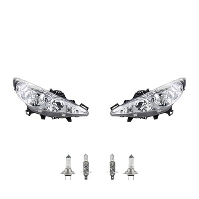 Scheinwerfer Set passend für Peugeot 207 02/2006- mit H1 H7 als Links & Rechts
