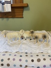 3 Vintage Celluloid Viscoloid Bighorn Sheep