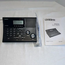 Uniden BC365CRS 500 Channel Alarm Clock Radio Scanner With Antenna And Manual
