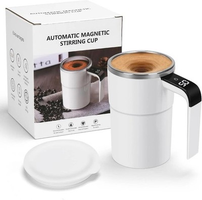 Automatic Magnetic Electric Self Stirring Mug Coffee Milk Tea Beer Mixing Cup