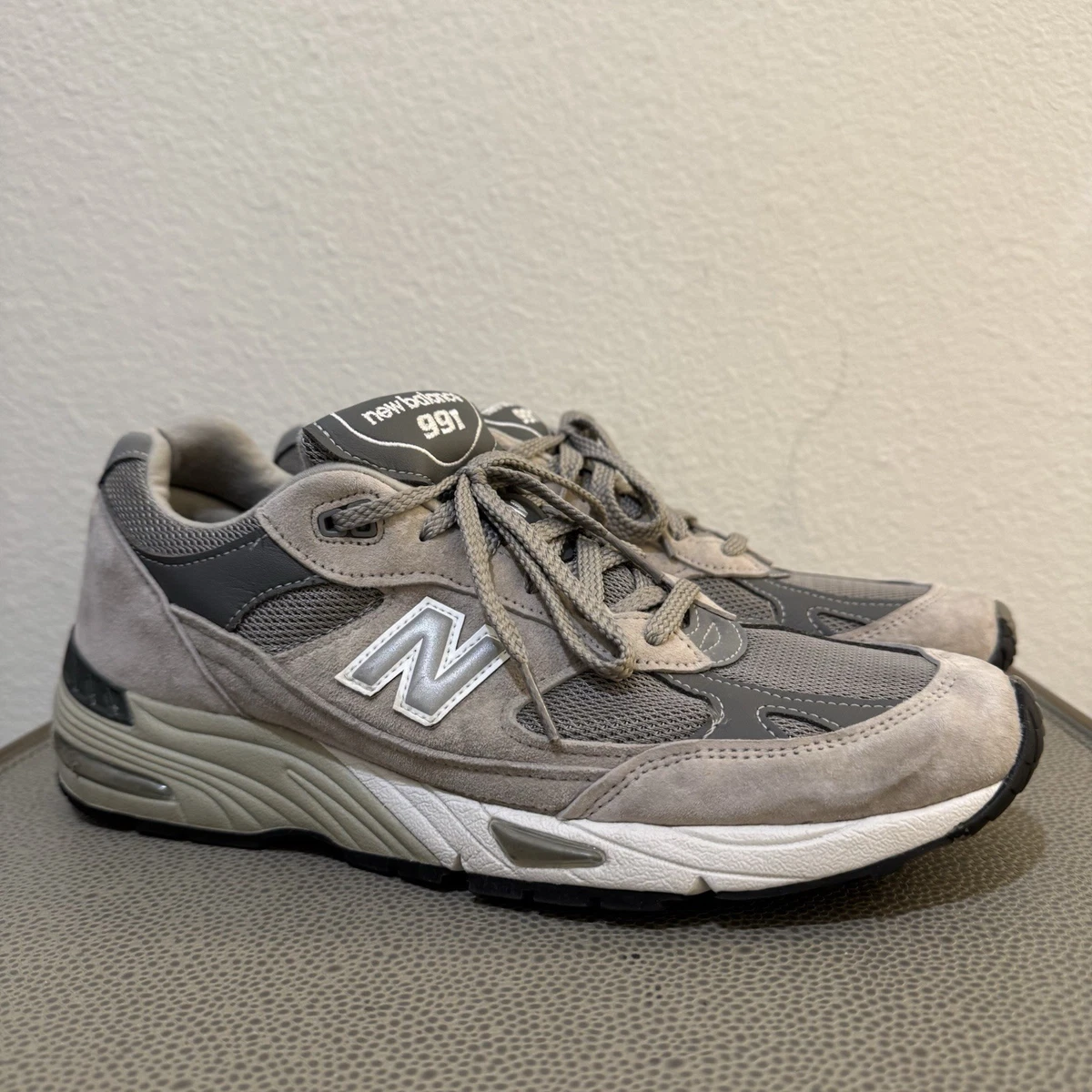 New Balance Men's 991 Made in England Grey White for Sale