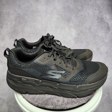 Skechers GO WALK Max Cushioning Mens Black Athletic Shoes Size 10.5
