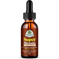 Mushroom Extract Liquid Supplement   Vegan, Alcohol  Sugar-Free