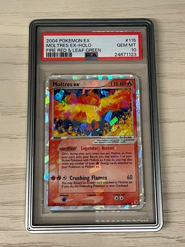 2004 POKEMON EX FIRE RED & LEAF GREEN #115 MOLTRES EX-HOLO PSA 10