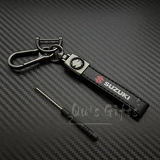 Suzuki Genuine Leather Keychain US Seller Free Shipping
