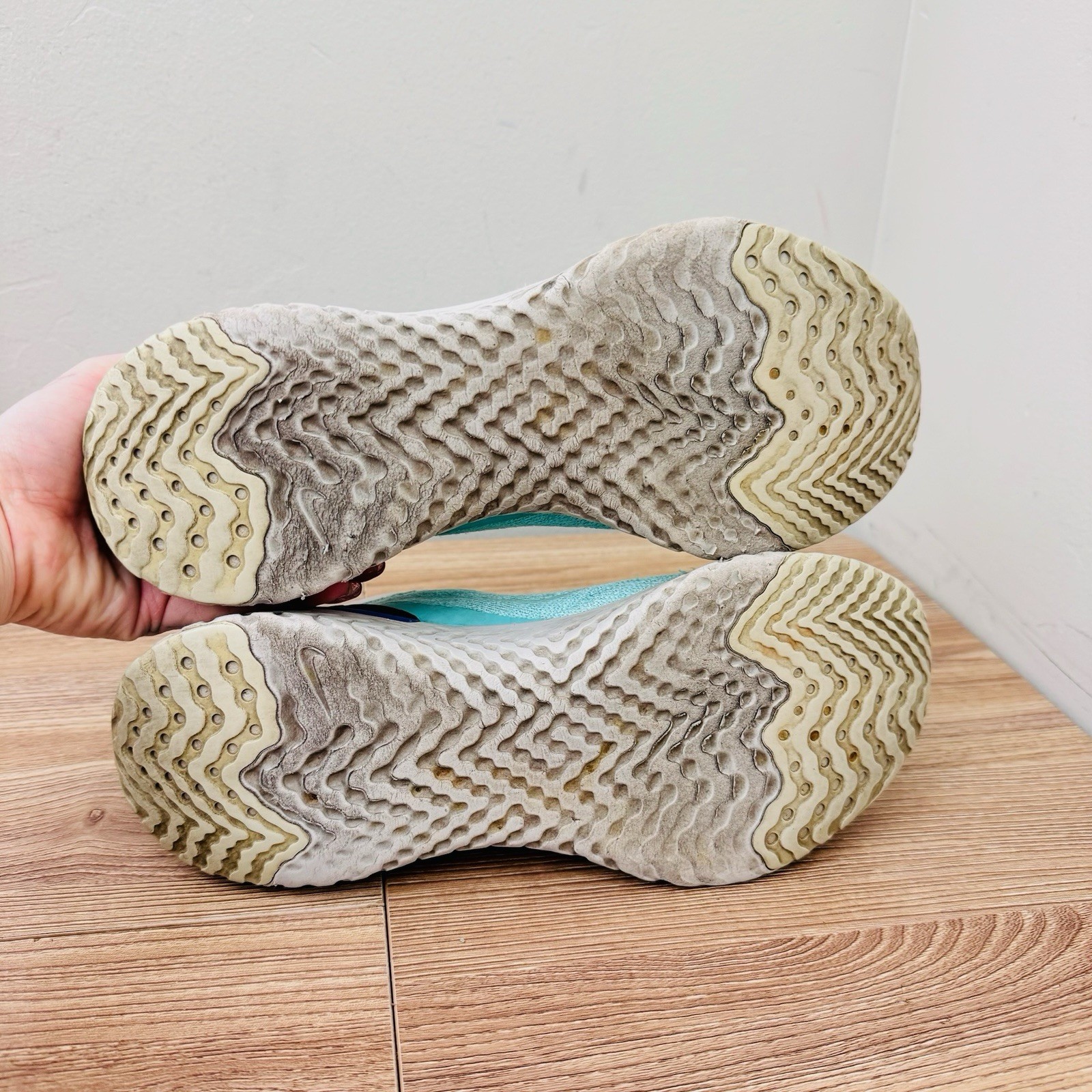 Nike Epic Phantom React Flyknit blue sneakers wom… - image 8