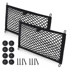 Universal Mesh Cargo Net for Car Trunk Storage,2 Pack Elastic Small Cargo Net...
