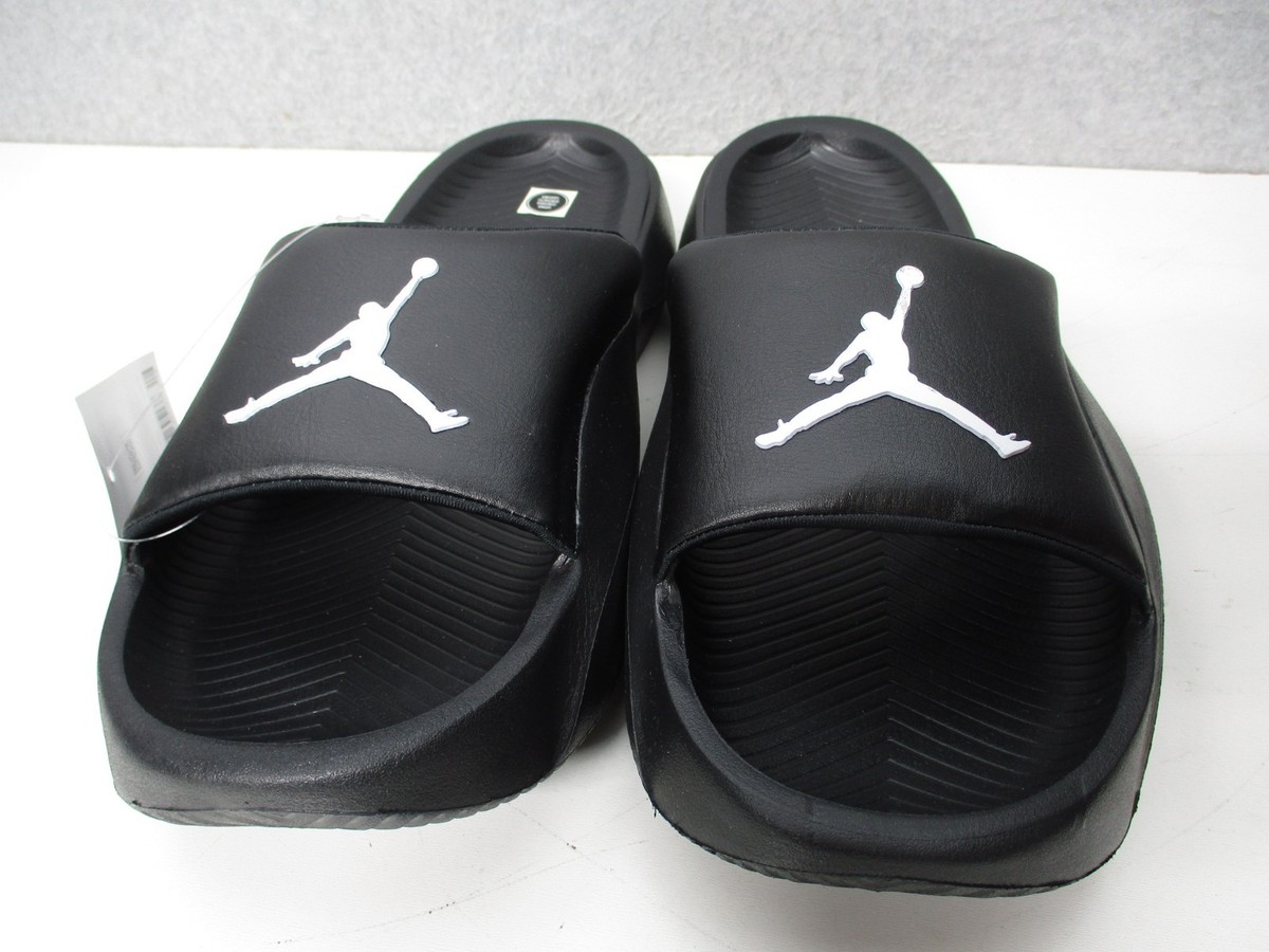 Like new Jordan size 9 Black Slide Sandals with White Logo ⚾️?⚾️?? Jordan Black Slide Sandals for Men for sale | eBay main image 2