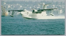 Vintage Martin P5M-2 Marlin Seaplane Takeoff San Diego 1968 Postcard