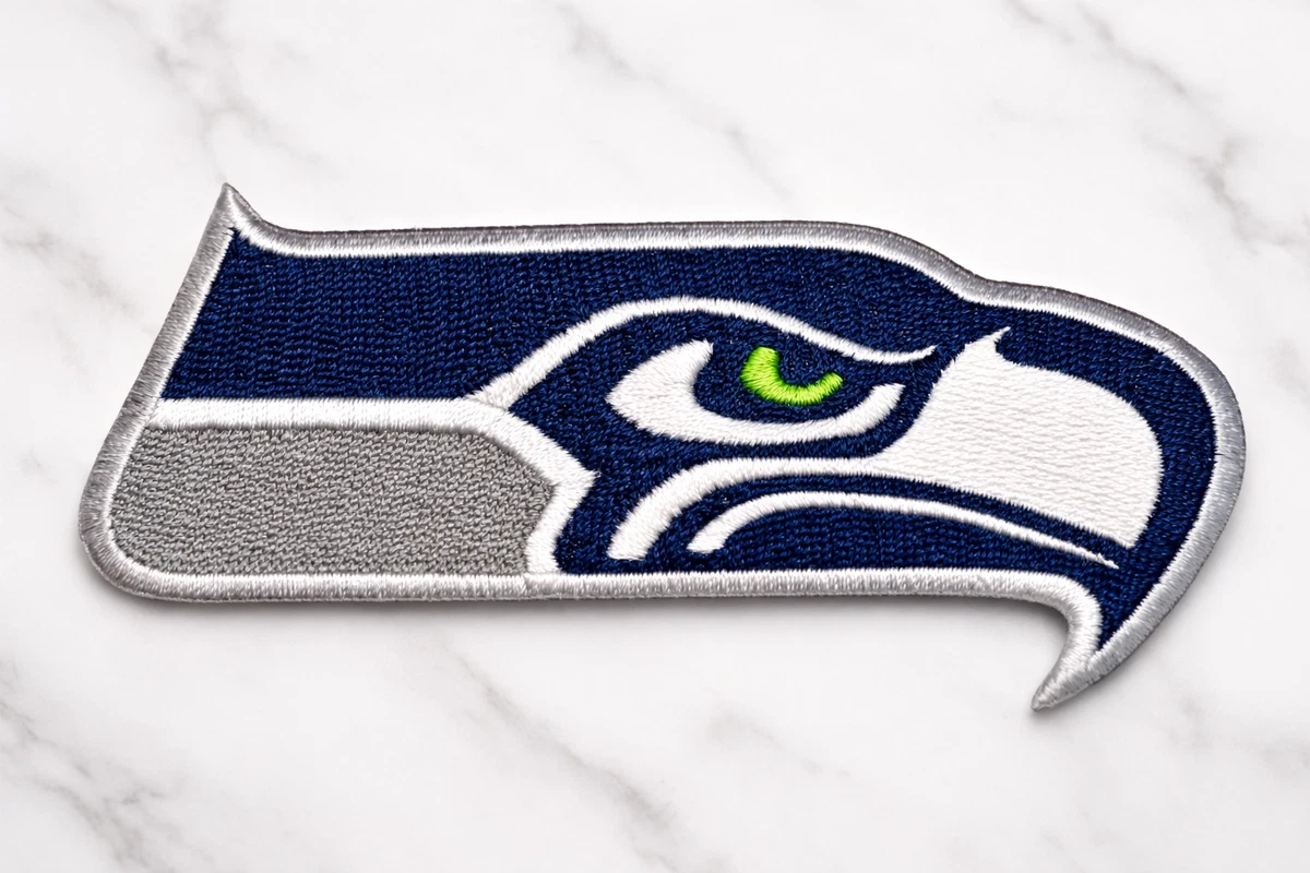10 Patches à Coudre Seattle Seahawks NFL - Taille 4.3x1.5 Inch
