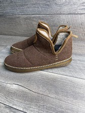 Ariat AR2238-210 Womens US 8.5-9 Comfort Slipper Brown Sherpa Lined Ankle Bootie