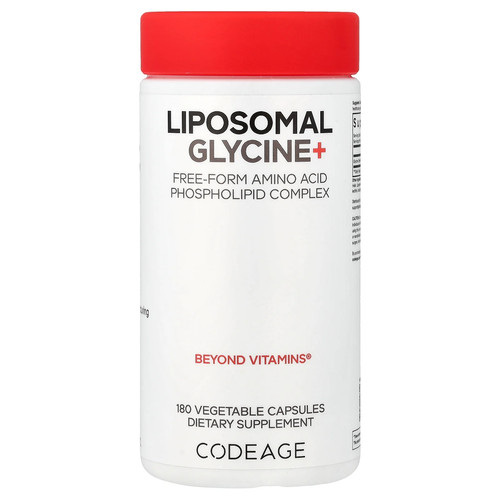 Liposomal Glycine+, 180 Vegetable Capsules (500 mg per Capsule)