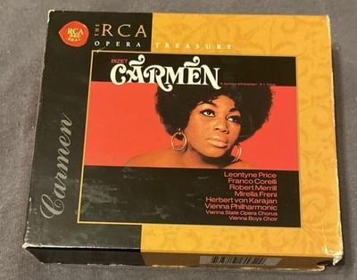 Bizet Carmen LEONTYNE PRICE CORELLI KARAJAN RCA Opera Treasury 3 CD Box MINT