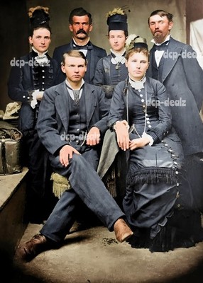 V167a Doc Holliday, Wyatt Earp Group Big Nose Kate Wild West US Marshal