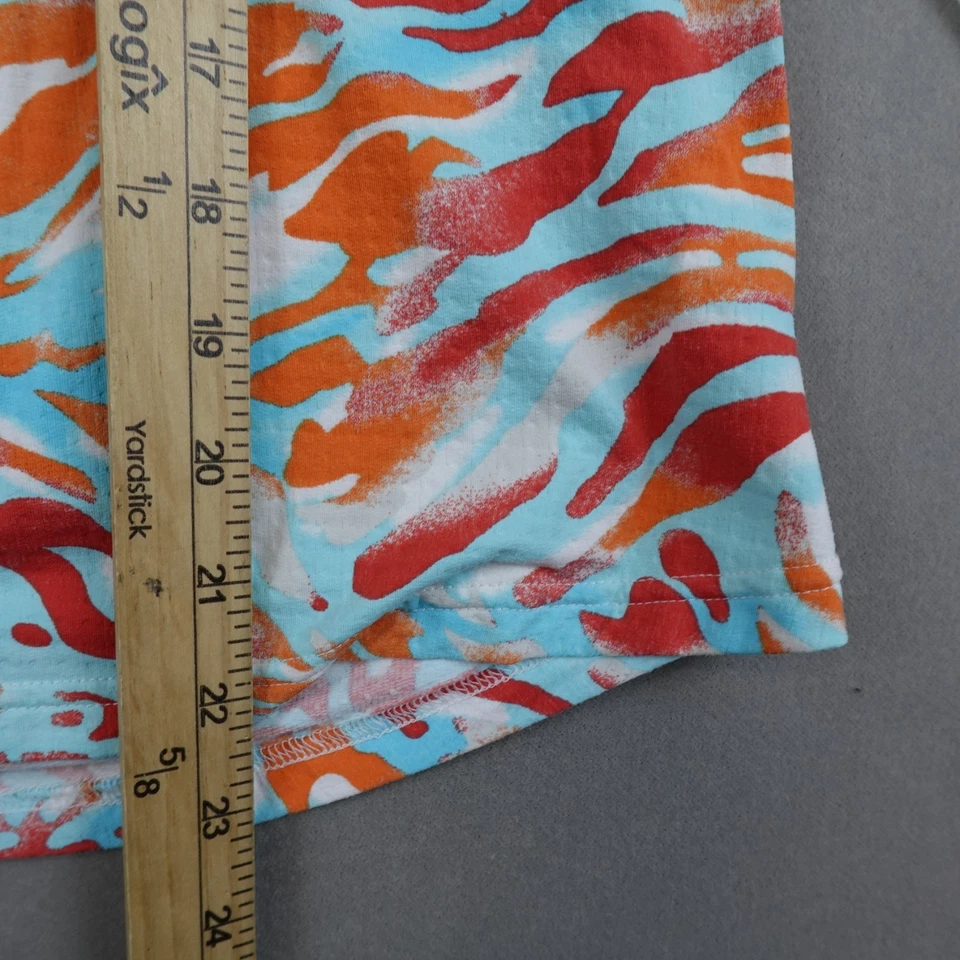 Camisa IBKUL Mujer Mediana Floral ICIKULS Cuello en V Malla Borde Icefil Golf Top Foto 3 de 4