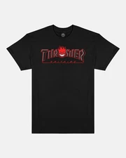 Thrasher x Spitfire Wheels Bighead Outline Black T-Shirt