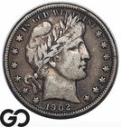 1902-O Barber Half Dollar, Better New Orleans Issue, VF+