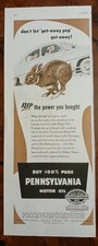 1952 Pennsylvania Grade Crude Oil Association, Oil City PA Vintage Advertisement