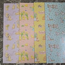 VTG Current Cute Animal Wrapping Paper. 4 Sheets 24" X30" Each